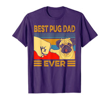 Ladda upp bild till gallerivisning, Best Pug Dad Ever Retro Vintage T-Shirt-297097
