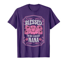 Ladda upp bild till gallerivisning, Blessed To Be Called Nana Cute Floral Christmas Gifts T-Shirt-1859848
