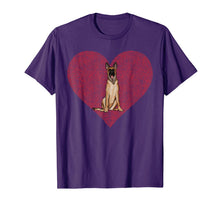 Ladda upp bild till gallerivisning, Belgian Malinoi Valentines Day Dog Love Fingerprint T-Shirt-313020
