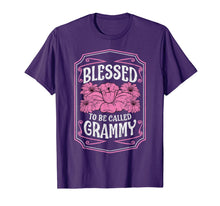 Ladda upp bild till gallerivisning, Blessed To Be Called Grammy Cute Floral Christmas Gifts T-Shirt-3159722
