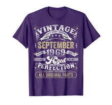 Ladda upp bild till gallerivisning, Classic 50th birthday gift Men women Vintage September 1969 T-Shirt 83228
