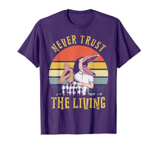 Ladda upp bild till gallerivisning, Never Trust the Living Retro Vintage Sunset TShirt 95838
