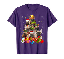 Ladda upp bild till gallerivisning, Funny French Bulldog Christmas Tree Gifts Xmas T-Shirt 605883
