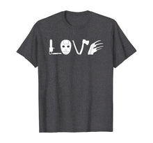 Ladda upp bild till gallerivisning, I love Horror Movies T-Shirt - Scary Movie Shirt 236079
