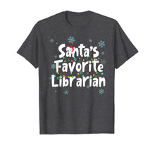 Ladda upp bild till gallerivisning, Santa's Favorite Librarian Funny Christmas Ornaments T-Shirt
