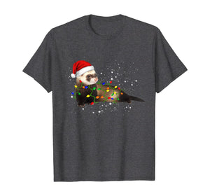 Funny shirts V-neck Tank top Hoodie sweatshirt usa uk au ca gifts for Ferret Christmas Light Sweater Xmas Gifts For Girls Women T-Shirt 828451