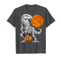 Ladda upp bild till gallerivisning, Halloween shirts for Boys Kids Dinosaur Skeleton T rex Scary 76749
