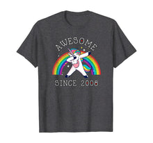 Ladda upp bild till gallerivisning, Dabbing Unicorn Birthday Girl Gifts 11 Years Old Since 2008 T-Shirt 214860
