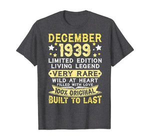 Funny shirts V-neck Tank top Hoodie sweatshirt usa uk au ca gifts for 1939 December 80 Years Old Tee 80th Birthday Gifts Christmas T-Shirt 631572