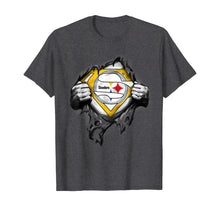 Ladda upp bild till gallerivisning, Halloween Superhero Football Pittsburgh-Steeler Fan T-Shirt 231121
