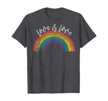 Ladda upp bild till gallerivisning, Love Is Love Shirt - Gay Pride Shirt Vintage Rainbow LGBT 158080
