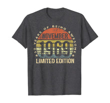 Ladda upp bild till gallerivisning, Born November 1969 Limited Edition Bday Gifts 50th Birthday T-Shirt 425134
