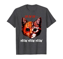 Ladda upp bild till gallerivisning, CH CH CH Meow Meow Meow Cat Horror Funny Halloween T-Shirt 190366
