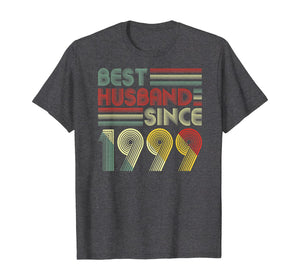 20th Wedding Anniversary Gifts Best Husband Since 1999 T-Shirt 175138