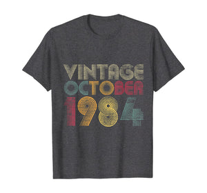 35th Birthday Gifts - Vintage October 1984 T-Shirt 143775