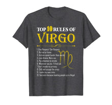 Ladda upp bild till gallerivisning, Top 10 Rules Of Virgo Zodiac Shirt August September Birthday T-Shirt 391246
