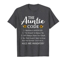 Ladda upp bild till gallerivisning, Funny Family Matching Gifts For Aunt The Auntie Code T-Shirt-3161373
