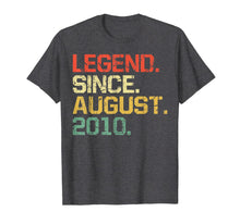 Ladda upp bild till gallerivisning, Legend Since August 2010 T-Shirt- 9 years old Gifts Shirt 165239
