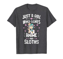 Ladda upp bild till gallerivisning, Anime And Sloths Gifts for Daughter and Girls T-Shirt-3204312
