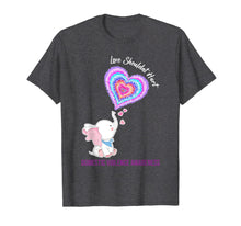 Ladda upp bild till gallerivisning, Domestic Violence Awareness Gifts Love Shouldn&#39;t Hurt Ribbon T-Shirt 1153295

