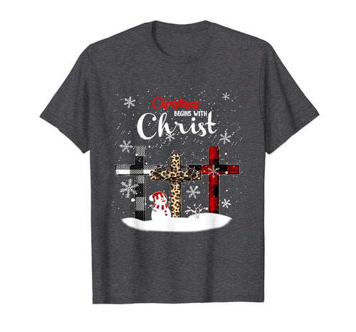 Christmas Begins With Christ Costume Xmas Gifts T-Shirt 903499
