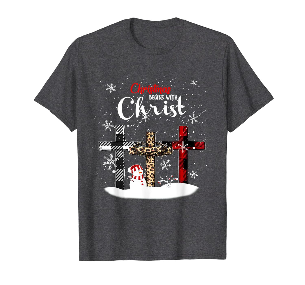 Christmas Begins With Christ Costume Xmas Gifts T-Shirt 903499