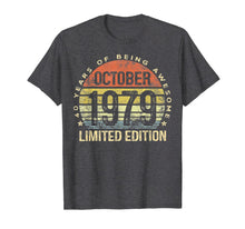 Ladda upp bild till gallerivisning, Born October 1979 Limited Edition 40th Birthday Gifts  T-Shirt 775074
