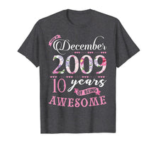 Ladda upp bild till gallerivisning, Birthday Gifts Floral Tee for Girls Born in December 2009 T-Shirt 1469641
