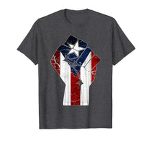 Ladda upp bild till gallerivisning, Puerto Rico Resiste Boricua Flag TShirt Fist T-Shirt 86050
