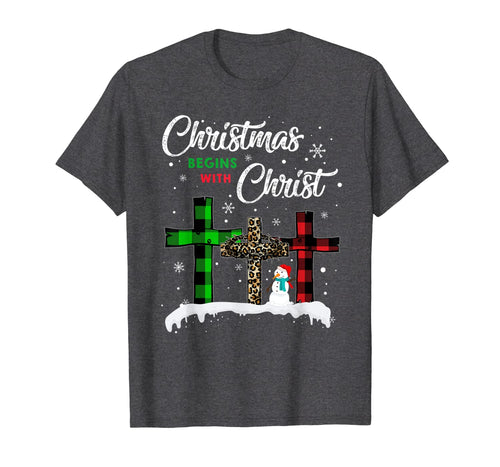 Christmas Begins With Christ Costume Xmas Gifts T-Shirt 237832