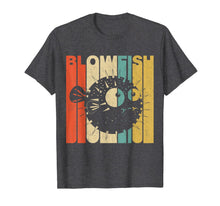Ladda upp bild till gallerivisning, Vintage Retro Blowfish Silhouette T-Shirt 362119
