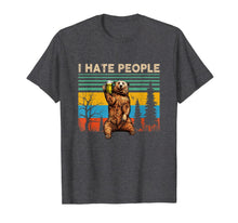 Ladda upp bild till gallerivisning, I Hate People - Bear Drinking Beer Tshirt Funny Gifts T-Shirt 560970
