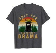 Ladda upp bild till gallerivisning, Only you can prevent drama Llama Camping Vintage funny gift T-Shirt 50120
