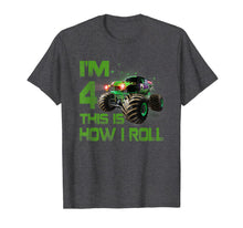 Ladda upp bild till gallerivisning, Im 4 This Is How I Roll 4 Years Old 4th Birthday T-Shirt 120273
