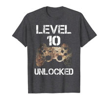 Ladda upp bild till gallerivisning, Level 10 Unlocked Boys 10th Birthday 10 Year Old Gamer Gift  T-Shirt 462617
