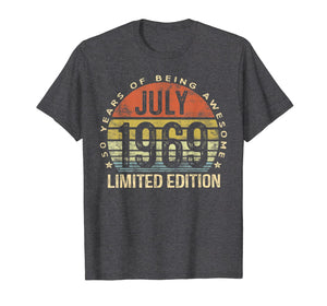 Born July 1969 Limited Edition Bday Gifts 50th Birthday T-Shirt 52845