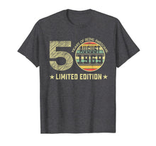 Ladda upp bild till gallerivisning, 50th Birthday Gifts 50 Years Old August 1969 Limited Edition T-Shirt 165163
