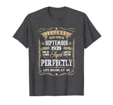 Ladda upp bild till gallerivisning, September 1939 80th Birthday Gift 80 Year Old Men Women T-Shirt 138436
