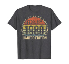 Ladda upp bild till gallerivisning, Born February 1980 Limited Edition Bday Gifts 40th Birthday T-Shirt-538759
