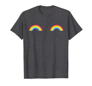 Gay Les Pride Rainbow Boobs T-Shirt Lgbt Pride Month Gifts