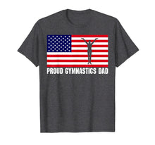 Ladda upp bild till gallerivisning, Gymnastics Dad Shirt with USA Flag (Female Gymnast) 483748
