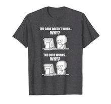 Ladda upp bild till gallerivisning, Funny Programmer T-Shirt - Code Works Why Meme Tee
