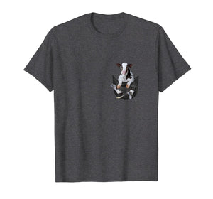 Cow Inside Pocket Funny T-Shirts Lover Dog Cute Gifts Tee 688705