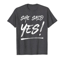 Ladda upp bild till gallerivisning, Funny shirts V-neck Tank top Hoodie sweatshirt usa uk au ca gifts for Mens She Said Yes Shirt For Men Handwritten Navy Blue 2092701
