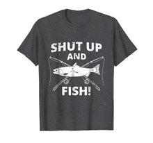 Ladda upp bild till gallerivisning, Funny shirts V-neck Tank top Hoodie sweatshirt usa uk au ca gifts for Shut Up And Fish Shirt | Funny Fishing Shirt | Fishing Gift 2520247
