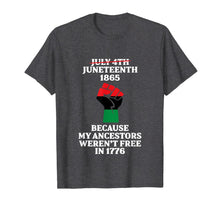 Ladda upp bild till gallerivisning, Juneteenth Ancestors Black African American Flag Pride T-Shirt 52346

