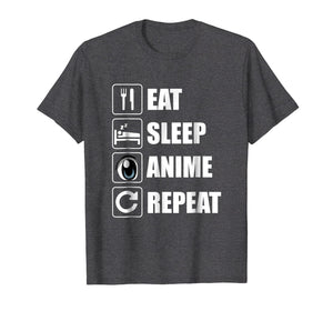 Funny shirts V-neck Tank top Hoodie sweatshirt usa uk au ca gifts for Eat Sleep Anime Repeat TShirt | Funny Anime Lovers Gifts 1102328