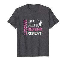 Ladda upp bild till gallerivisning, Funny shirts V-neck Tank top Hoodie sweatshirt usa uk au ca gifts for Girls Lacrosse T Shirt Lax Gear Gifts Eat Sleep Defend 2035444
