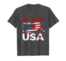 Ladda upp bild till gallerivisning, Mermaid In The USA 4th of July Flag T-Shirt 903243
