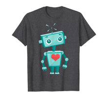 Ladda upp bild till gallerivisning, Robot Heart Valentine's Day Gift Shirt For Kids Girls 834635
